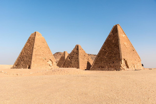 Pyramiden aus der späten meroitischen Zeit, 2. Jh. v.