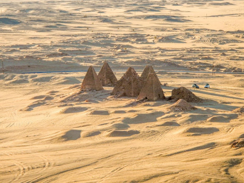 Pyramiden aus der späten meroitischen Zeit, 2. Jh. v. Chr.