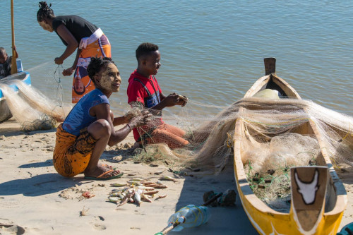 Vezo Fischer auf der Insel Betania