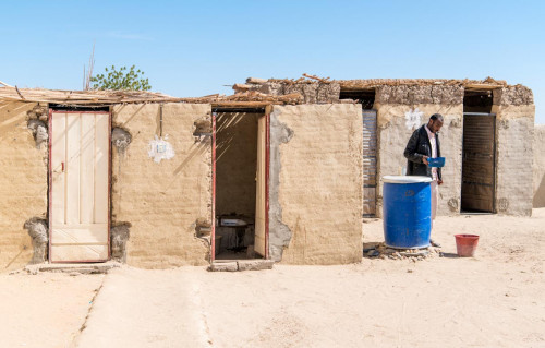 Unterkunft in Soleb, Waschraum