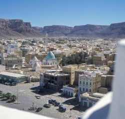 Blick aus dem Al-Kathiri-Palast (Sultanspalast) in Seiyun