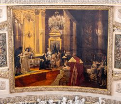 Rechtes Stiegenhaus, Szene aus "Der Eingebildete Kranke"