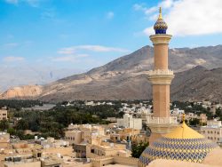 Blick von der Festung auf den Ort