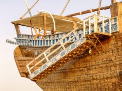 Heckaufbau einer Dhau