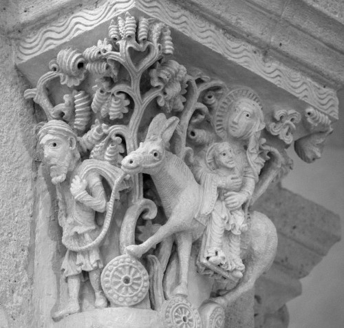 Kapitell "Flucht nach Ägypten", Saint-Andoche, Saulieu