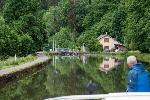 Schleuse am Canal de l'Est