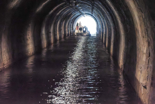 Der 643 m lange Tunnel von Savoyeux
