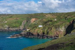 Gunnards Head, Blick auf die alten Zinnbergwerke