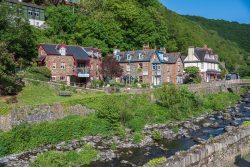 Lynmouth am Flüsschen Lyn
