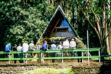 Unsere Gruppe am Marangu Gate, 1840m