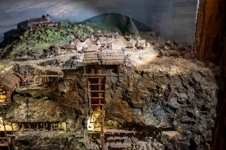 Bergbaumodell im Felsenmuseum