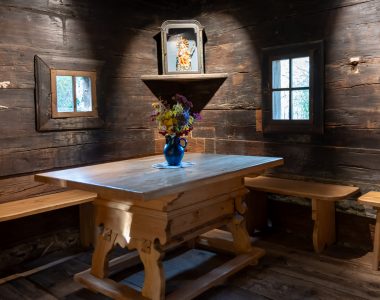 Stube vom Tannbauer, bis1949 bewohnt